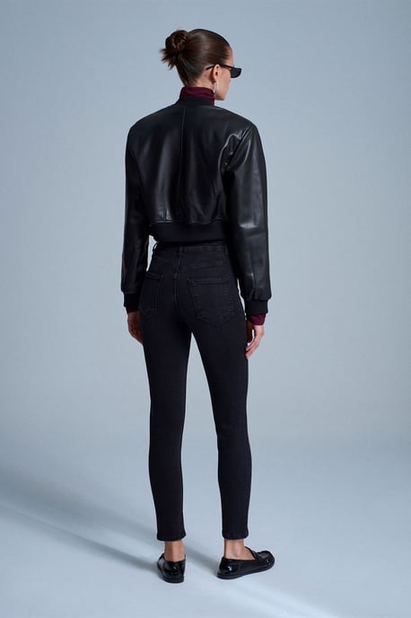 Hochtaillierte Skinny Jeans - Image 3