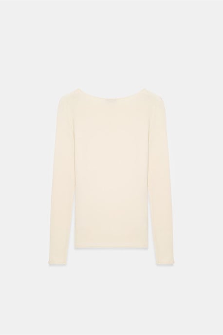 Damen Rippstrick Boot-Neck Slim-Fit Pullover - Image 6