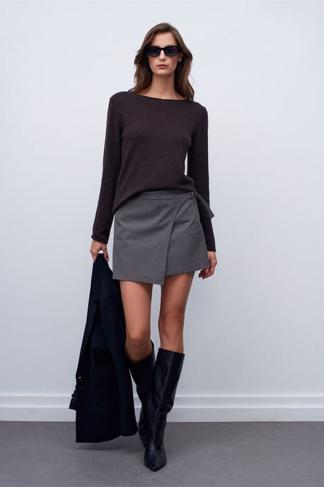 Kaschmir-Rippboot-Ausschnitt-Pullover - Image 3
