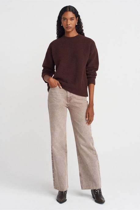 Damen Pullover mit geripptem Rundhalsausschnitt - Image 4