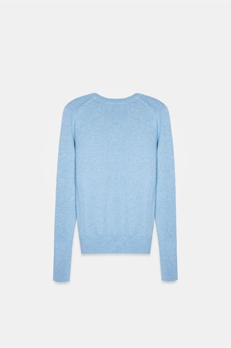 Slim Fit Rippenstrick Rundhals-Pullover - Image 6