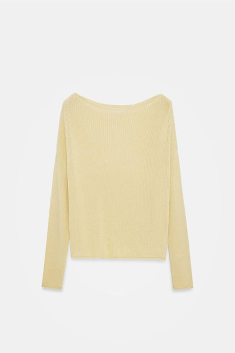 Damen Rippstrick Boot Neck Pullover - Image 6