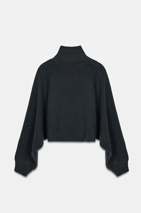 Damen Oversized Gekürzter Rollkragenpullover - Image 6