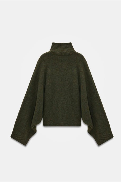 Übergroßer gerippter Rollkragenpullover - Image 6