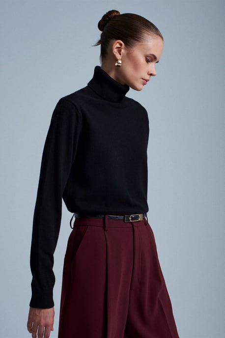 Damen Cashmere Rollkragenpullover - Image 2