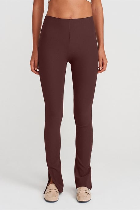Hochtaillierte Schlagleggings mit Schlitz - Image 4
