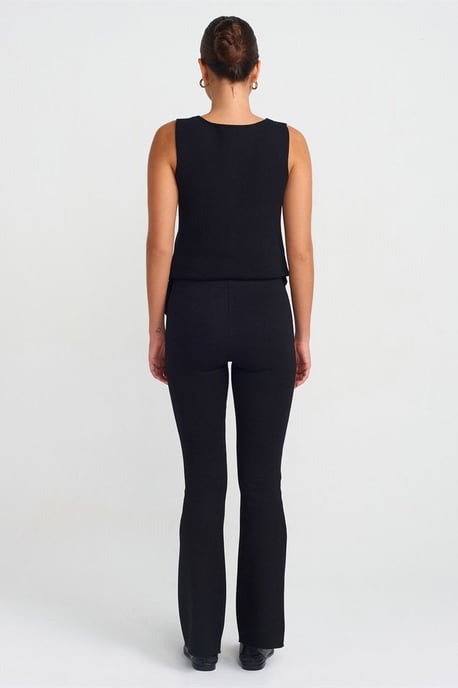Hoch geschnittene Bootcut-Leggings - Image 2