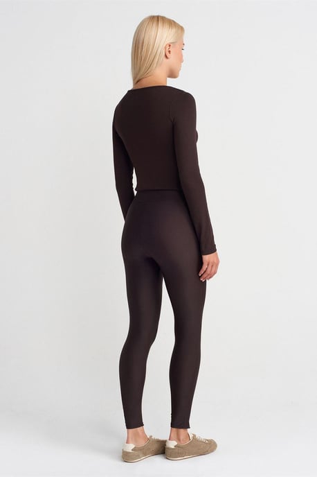 Hochgeschnittene Skinny-Leggings mit Reißverschlussdetails - Image 2