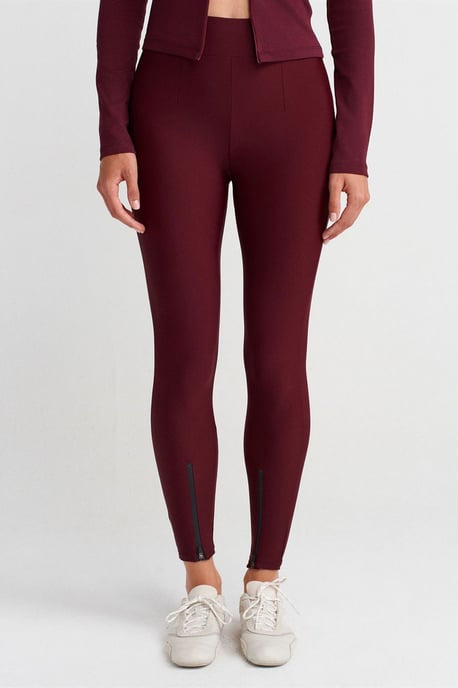 Hochtaillierte Skinny-Leggings mit Reißverschlussdetail - Image 4