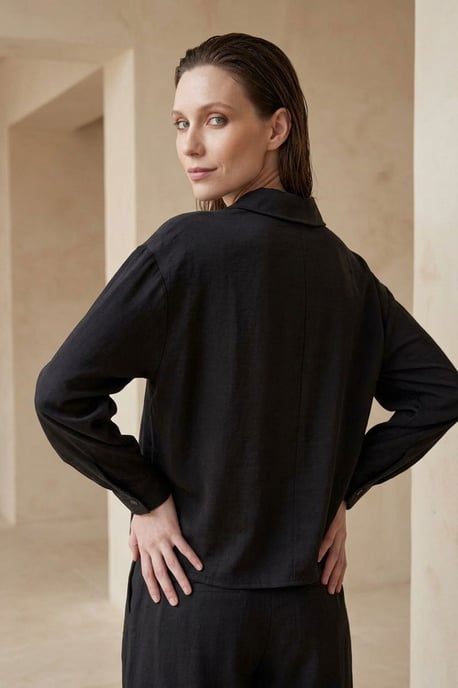 Baumwoll-Popelin-Shirt- und Shorts-Set - Image 6