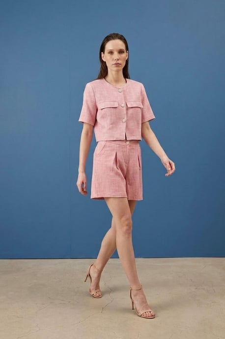 Baumwoll-Popeline Hemd- und Shorts-Set - Image 4