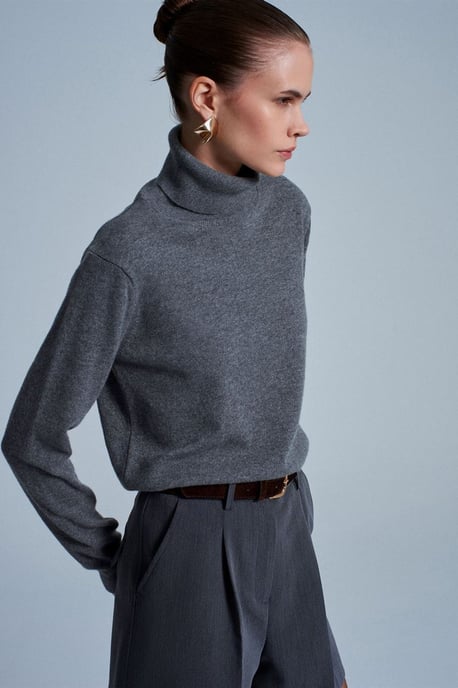 Damen Cashmere Rollkragenpullover - Image 2
