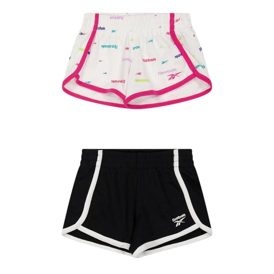 Reebok - Shorts für Mädchen (2er-Pack) (Weiß/Schwarz) - Image 1
