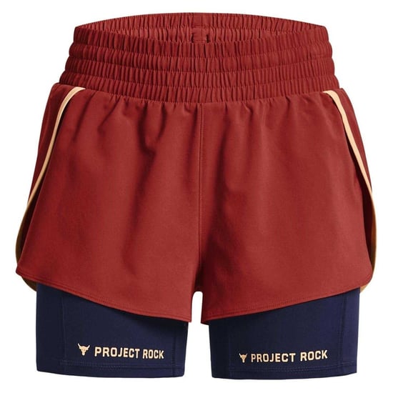 Under Armour - "Project Rock" Shorts für Damen (Rot) - Image 2