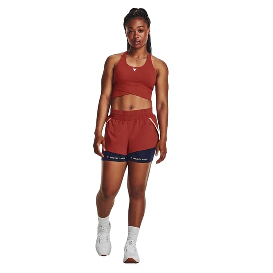 Under Armour - "Project Rock" Shorts für Damen (Rot) - Image 4