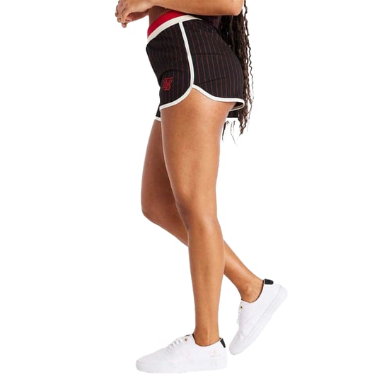 SikSilk - Basketball-Shorts für Damen (Schwarz/Rot) - Image 4