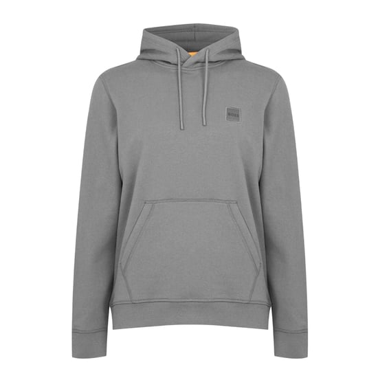 Boss - "Wetalk" Hoodie zum Überziehen für Herren (Holzkohle) - Image 1