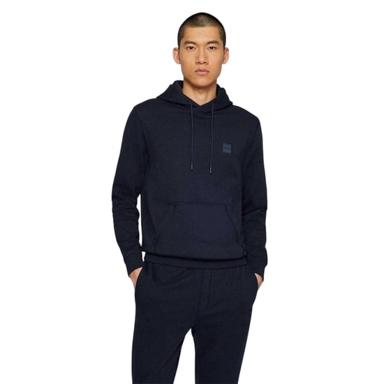 Boss - "Wetalk" Hoodie zum Überziehen für Herren (Marine) - Image 1