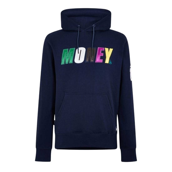 Money - Kapuzenpullover für Herren, Satin, Langärmlig (Marine) - Image 1
