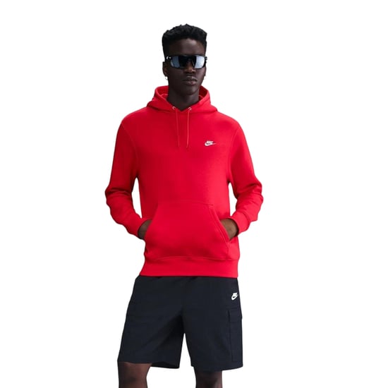 Nike - "Club" Hoodie zum Überziehen für Herren, Fleece (Uni Rot) - Image 2