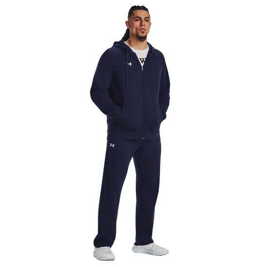 Under Armour - "Rival" Hoodie mit durchgehendem Reißverschluss für Herren, Fleece (Mitternachtsblau) - Image 4