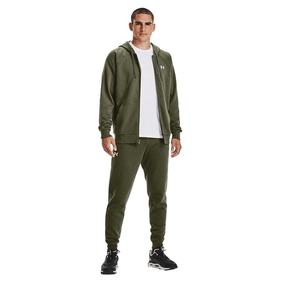 Under Armour - "Rival" Hoodie mit durchgehendem Reißverschluss für Herren, Fleece (Marine OD Grün) - Image 4