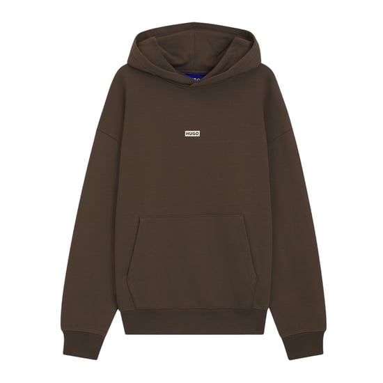 Hugo - Kapuzenpullover für Herren, Über den Kopf, Baumwolle, leger (Dunkelbraun) - Image 1
