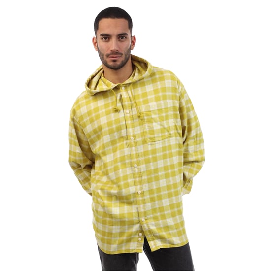 Diesel - Hemd für Herren/Damen Unisex, mit Kapuze, Regulär, Langärmlig (Gelb) - Image 1