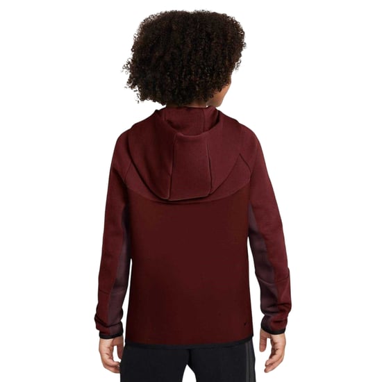Nike - Hoodie mit durchgehendem Reißverschluss für Kinder, Fleece (Burgunderrot) - Image 2