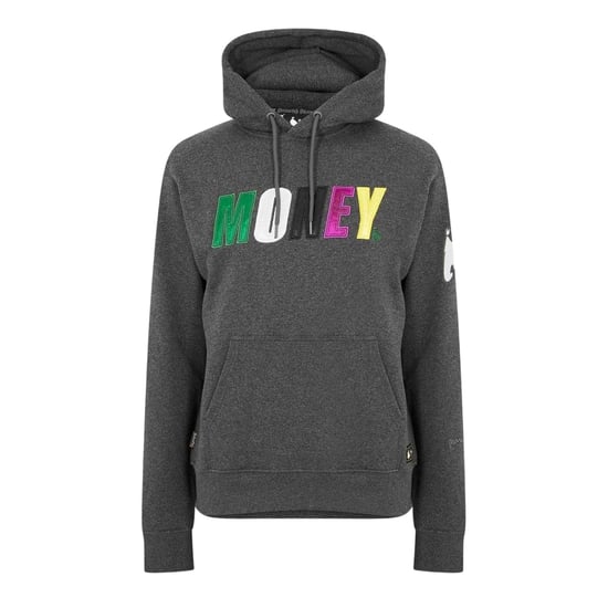 Money - Kapuzenpullover für Herren, Satin, Langärmlig (Holzkohle) - Image 1