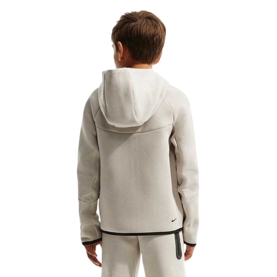 Nike - Hoodie mit durchgehendem Reißverschluss für Kinder, Fleece (Cremefarbe) - Image 2