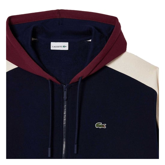 Lacoste - Hoodie mit durchgehendem Reißverschluss für Herren (Marine) - Image 4