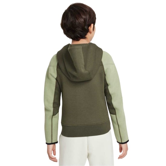 Nike - Hoodie mit durchgehendem Reißverschluss für Kinder, Fleece (Armee-Khaki) - Image 2