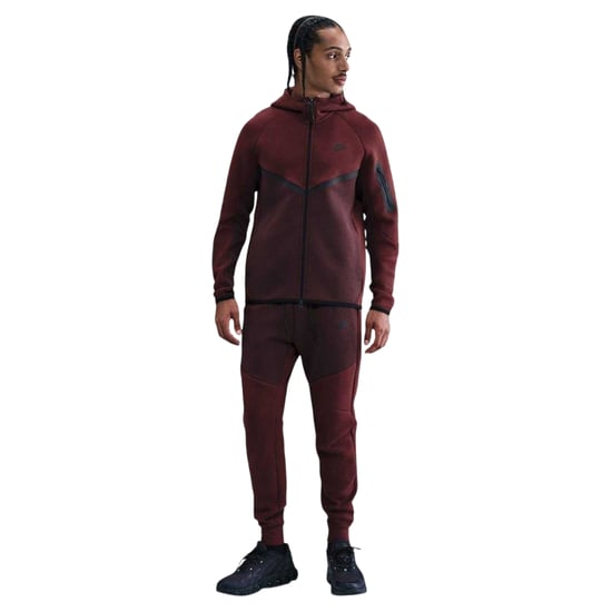 Nike - "Tech" Jogginghosen für Herren (Rot/Schwarz) - Image 1