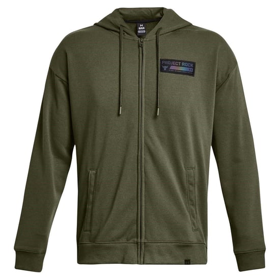 Under Armour - "Project Rock" Hoodie mit durchgehendem Reißverschluss für Herren, leger (Grün) - Image 2