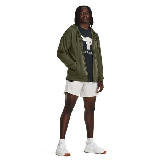 Under Armour - "Project Rock" Hoodie mit durchgehendem Reißverschluss für Herren, leger (Grün) - Image 5
