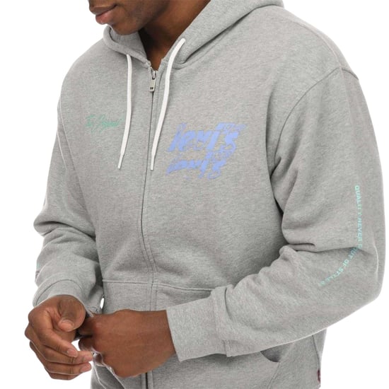 Levis - Hoodie mit durchgehendem Reißverschluss für Herren (Grau) - Image 4