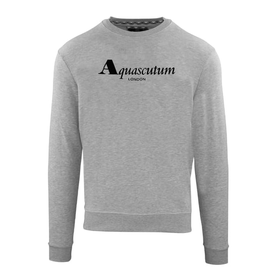 Aquascutum - Sweatshirt für Herren/Damen Unisex, Logo, gerippt (Grau) - Image 1