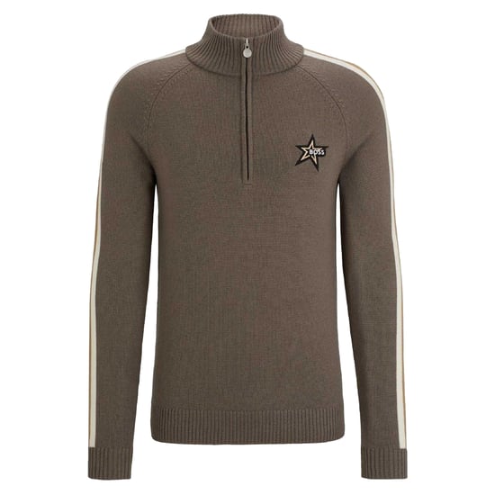 Boss - Pullover für Herren, Regulär, Raglanärmel (Beige) - Image 2