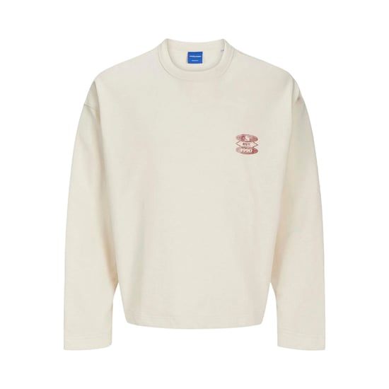 Jack And Jones - Sweatshirt für Herren, Kastig, Drop-Ärmel (Ecru) - Image 2