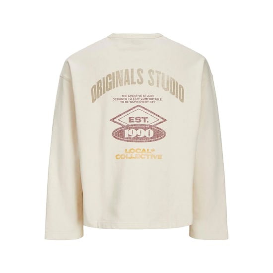Jack And Jones - Sweatshirt für Herren, Kastig, Drop-Ärmel (Ecru) - Image 3