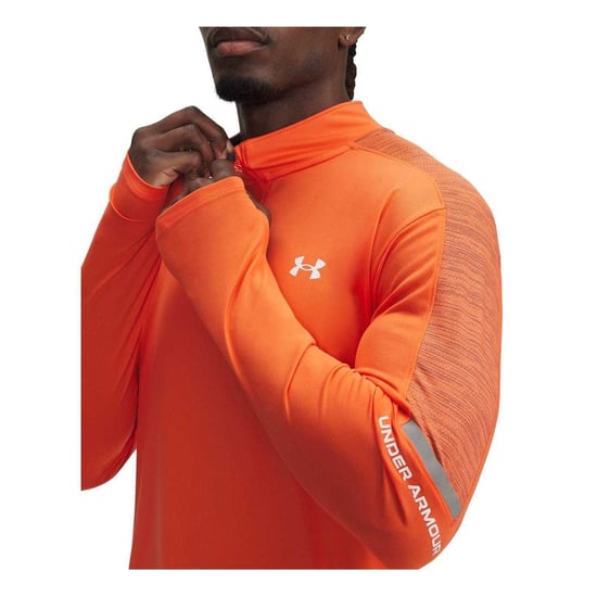 Under Armour - Sweatshirt für Herren, Technisch, Laufen, Langärmlig (Orange) - Image 3