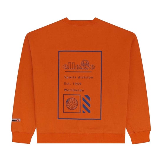 Ellesse - Sweatshirt für Herren, Gerippter Kragen, Langärmlig (Orange) - Image 2