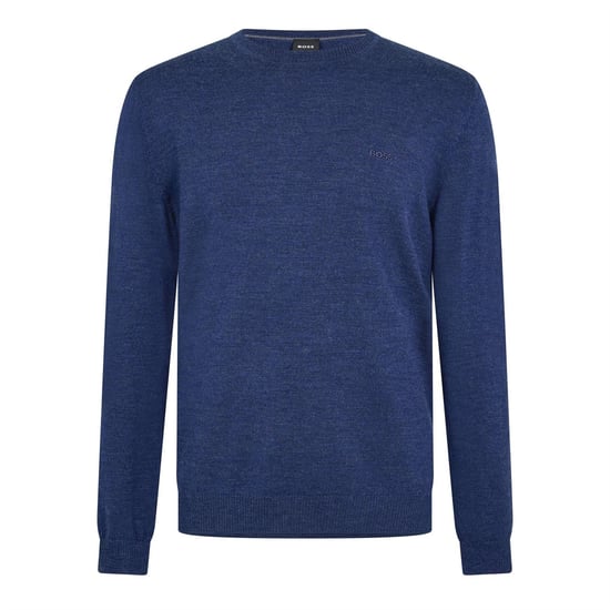 Boss - Sweatshirt für Herren, Rundhalsausschnitt, Regulär, Langärmlig (Mittelblau) - Image 1