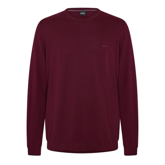 Boss - Sweatshirt für Herren, Rundhalsausschnitt, Regulär, Langärmlig (Dunkelrot) - Image 1