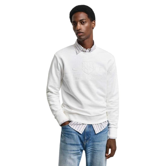 Gant - Sweatshirt für Herren, Regulär (Cremefarbe) - Image 1