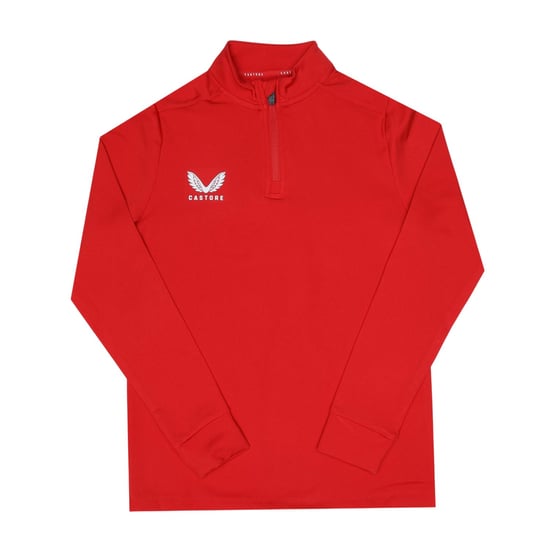 Castore - "Adapt" Sweatshirt für Kinder, mit kurzem Reißverschluss (Rot) - Image 1