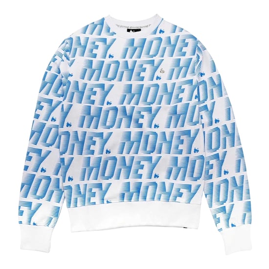 Money - "Zoom" Sweatshirt für Herren/Damen Unisex, Rundhalsausschnitt, Baumwolle (Blau) - Image 1