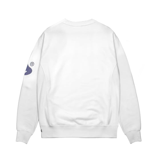 Money - Sweatshirt für Herren/Damen Unisex, Logo, Jerseyware, Langärmlig (Weiß) - Image 2