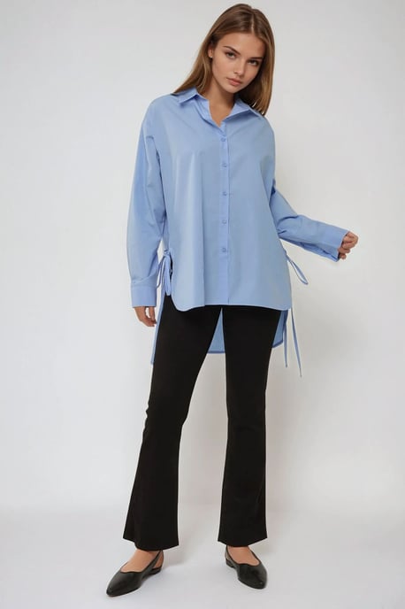 Langarmshirt mit Binde-Detail - Image 4